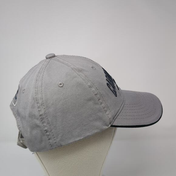 Carolina Beach 1857 North Carolina Strapback Baseball Cap Gray One Size Wings - Picture 5 of 9